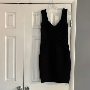 Calvin Klein black body con dress knee length women’s size 8